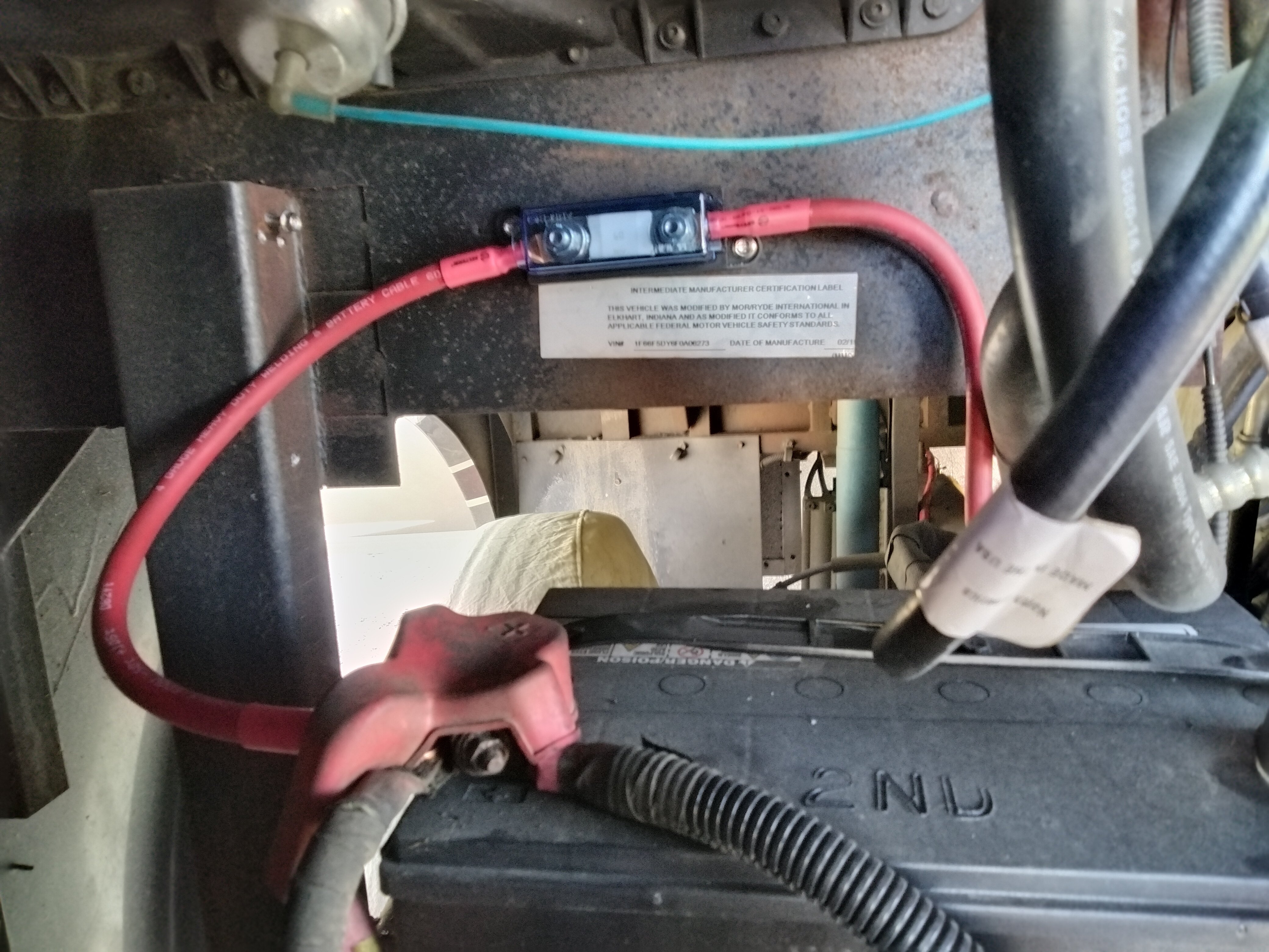 Motor Coach Fuse at Engine Battery